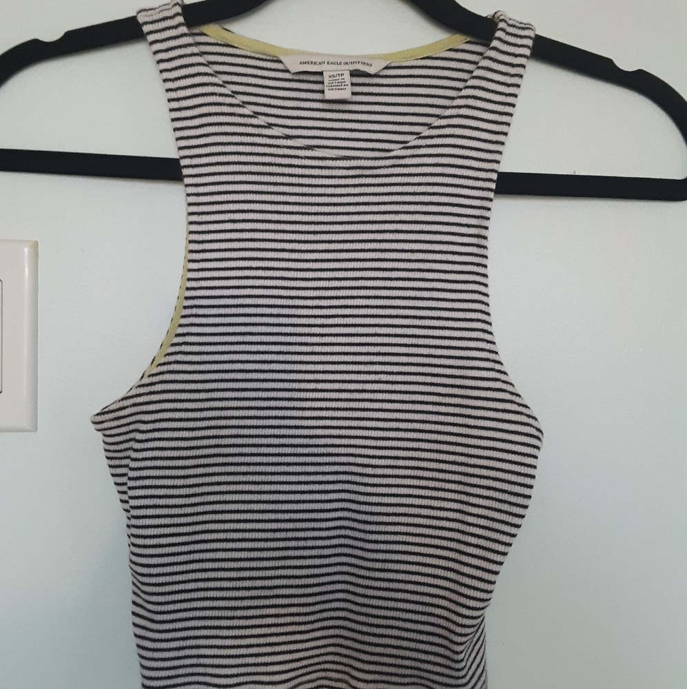 Striped Cropped Tank Top
